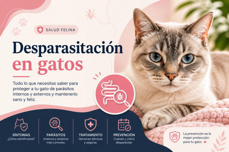 Desparasitación en gatos